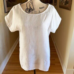 Terzo Millennio Made in Italy 100% Linen Blouse Size Small